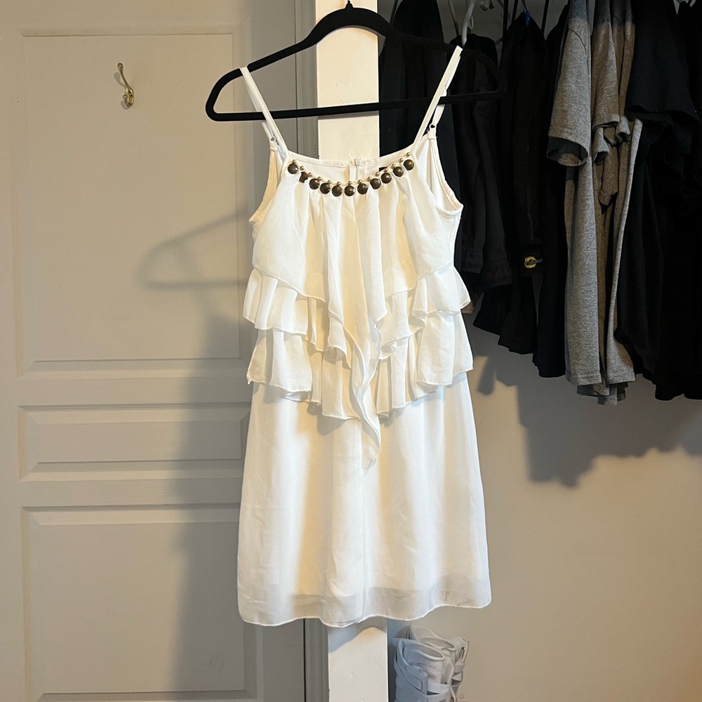 UK2LA Elegant White Dress